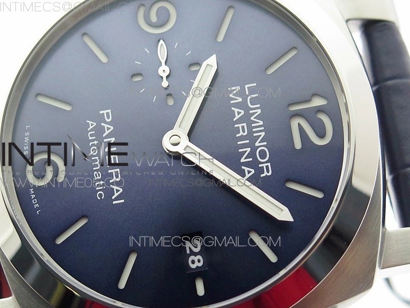 PAM1313 VSF 1:1 Best Edition Blue Dial on Blue Leather Strap P.9010 Clone